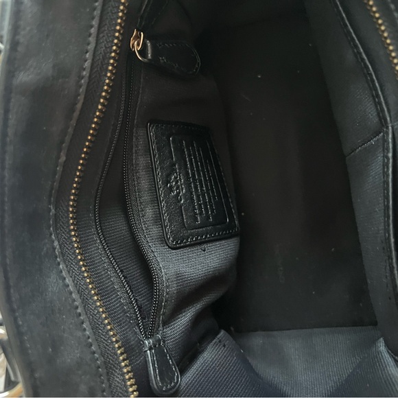 Coach Black Leather Mini Crosby Carryall Bag - Picture 10 of 10